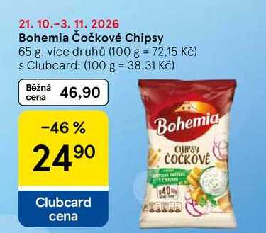 Bohemia Čočkové Chipsy, 65 g 