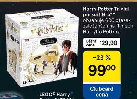 Harry Potter Trivial pursuit Hra, obsahuje 600 otázek založených na filmech Harryho Pottera