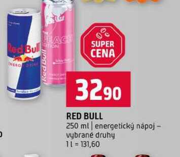 RED BULL 250 ml energetický nápoj vybrané druhy