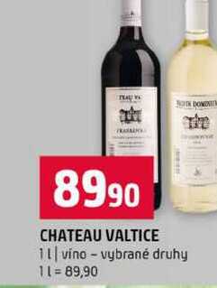 CHATEAU VALTICE 1l vino vybrané druhy