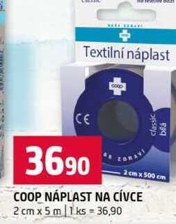COOP NÁPLAST NA CÍVCE 2 cm x 5m