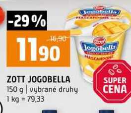 ZOTT JOGOBELLA 150 g vybrané druhy 