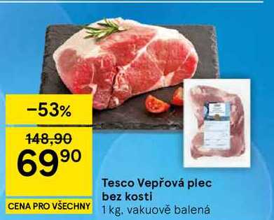 Tesco Vepřová plec bez kosti, 1 kg