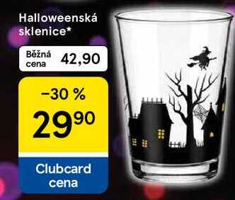 Halloweenská sklenice 