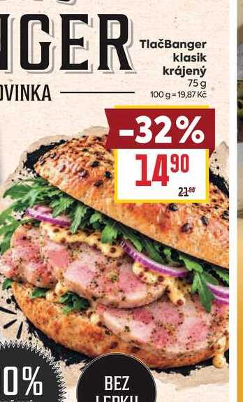 TlačBanger klasik krájený 75g