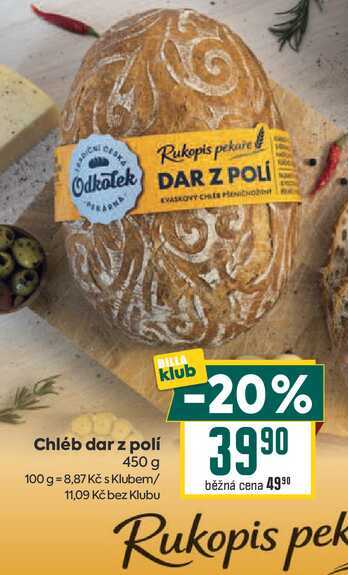 Chléb dar z polí 450 g 