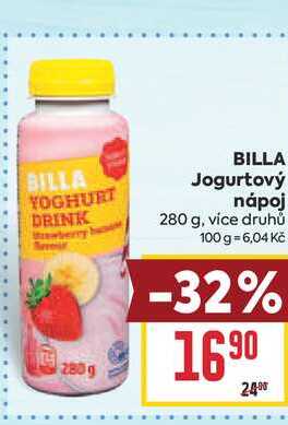BILLA Jogurtový nápoj 280 g