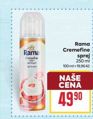 Rama Cremefine sprej 250 ml
