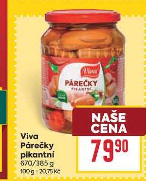 Viva Párečky pikantní 670/385 g