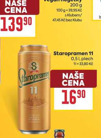 Staropramen 11 0,51, plech