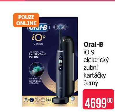 Oral-B i0 9 elektrický zubní kartáčky černý 