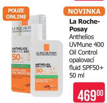 La Roche- Posay Anthelios UVMune 400 Oil Control opalovací fluid SPF50+ 50 ml