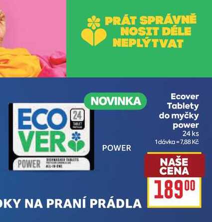 Ecover Tablety do myčky power 24 ks