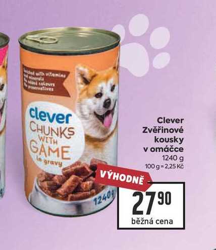 Clever Zvěřinové kousky v omáčce 1240 g
