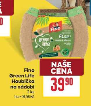 Fino Green Life Houbička na nádobí 2 ks