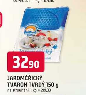 JAROMĚŘICKÝ TVAROH TVRDÝ 150 g