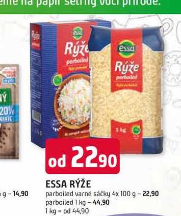 ESSA RÝŽE parboiled varné sáčky 4x 100 g