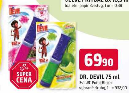 DR. DEVIL 75 ml 3v1 WC 