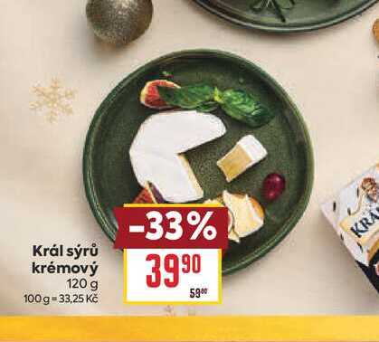 Král Sýru Krémový 120g