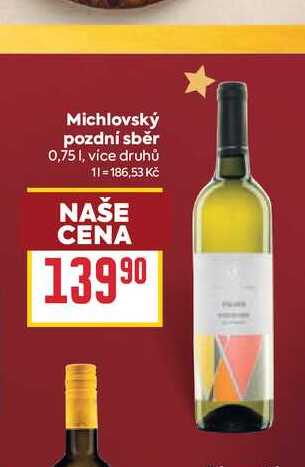 Michlovský pozdní sběr 0,75l