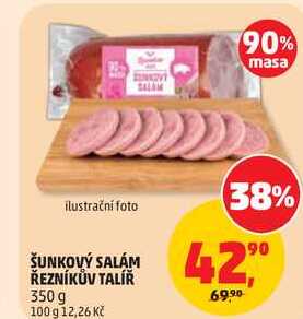 ŠUNKOVÝ SALÁM ŘEZNÍKŮV TALÍŘ, 350 g