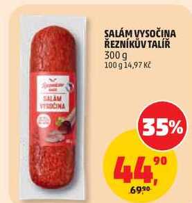 SALÁM VYSOČINA ŘEZNÍKŮV TALÍŘ, 300 g 