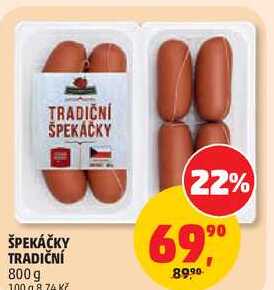 ŠPEKÁČKY TRADIČNÍ, 800 g