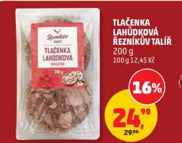 TLAČENKA LAHŮDKOVÁ ŘEZNÍKŮV TALÍŘ, 200 g