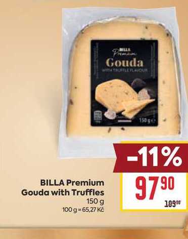 BILLA Premium Gouda with Truffles 150 g