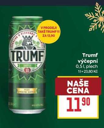 Trumf výčepní 0,51, plech