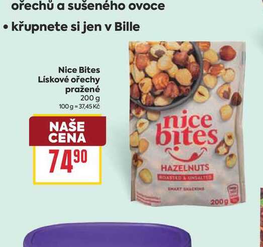 Nice Bites Lískové ořechy pražené 200 g