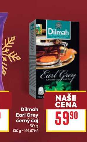 Dilmah Earl Grey černý čaj 30 g 