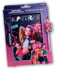 K-pop Demon Hunters dárkový set (blok, pero, klíčenka)