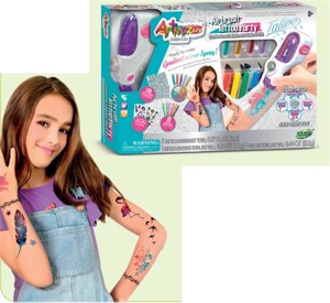 TASIA - Airbrush tetovací studio s příslušenstvím 38 šablon