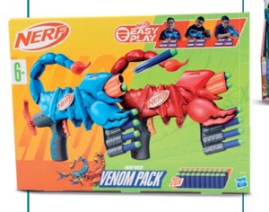 Nerf 2 pistole + 20 šipek Venompack