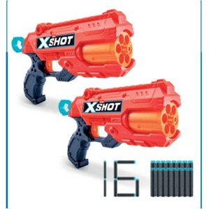 X-SHOT 2x REFLEX 6, 3 plechovky, 16 nábojů
