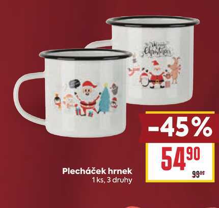 Christmas Plecháček hrnek 1 ks 