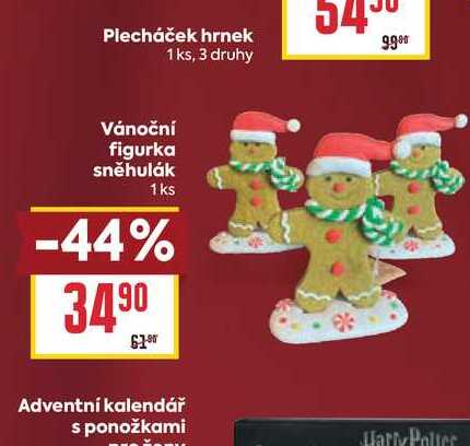 Vánoční figurka sněhulák 1ks 