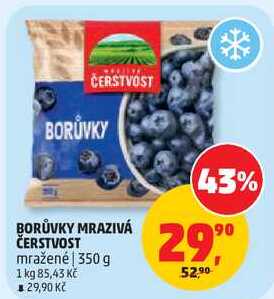 BORŮVKY MRAZIVÁ ČERSTVOST mražené, 350 g