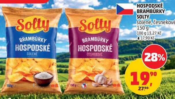 HOSPODSKÉ BRAMBŮRKY SOLTY solené, 150 g