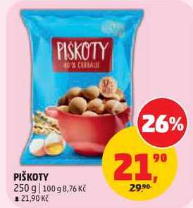 PIŠKOTY, 250 g