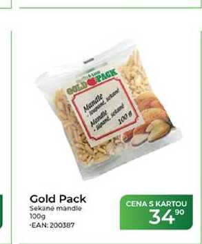 Gold Pack Sekané mandle 100g