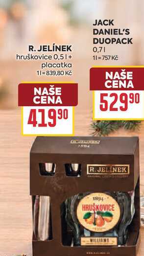 R. JELÍNEK hruškovice 0,51+ placatka
