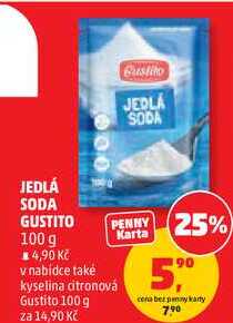 JEDLÁ SODA GUSTITO, 100 g