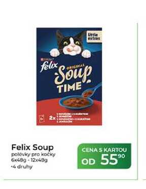 Felix Soup polévky pro kočky 6x489-12x48g