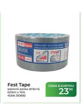Fest Tape opravná páska stříbrná 0,05m x 10m