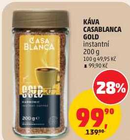 KÁVA CASABLANCA GOLD instantní, 200 g 