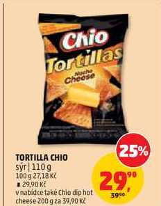 TORTILLA CHIO sýr, 110 g  