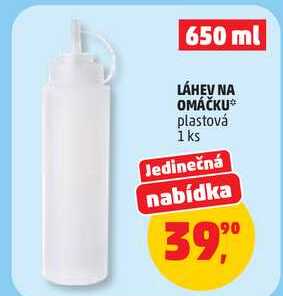 LÁHEV NA OMÁČKU plastová, 1 ks 