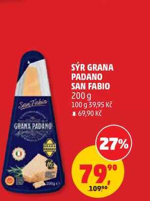 SÝR GRANA PADANO SAN FABIO, 200 g